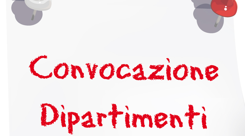 RIUNIONE DIPARTIMENTI